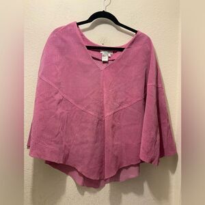 Cape by Co & Eddy, L/XL genuine suede (Poncho)